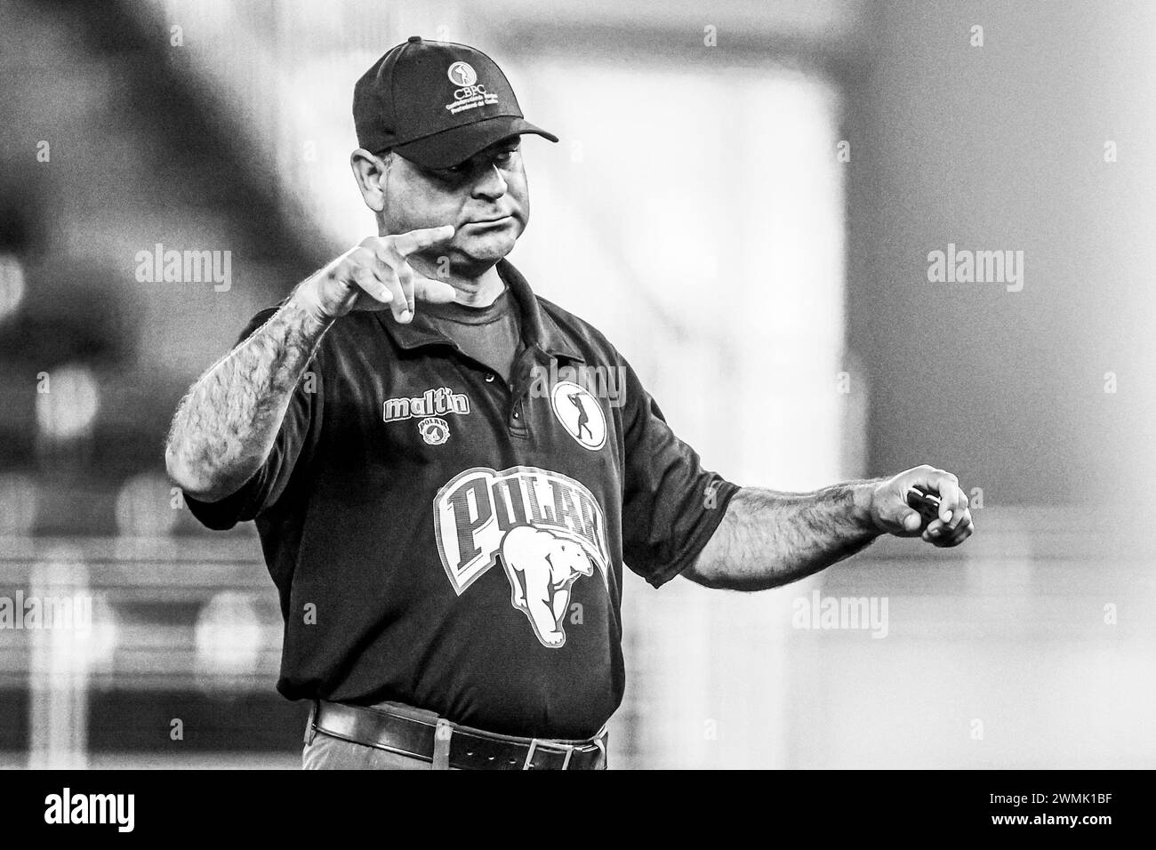 MIAMI, FLORIDA - FEBRUARY 2: ampayer , umpire, arbitro during a game