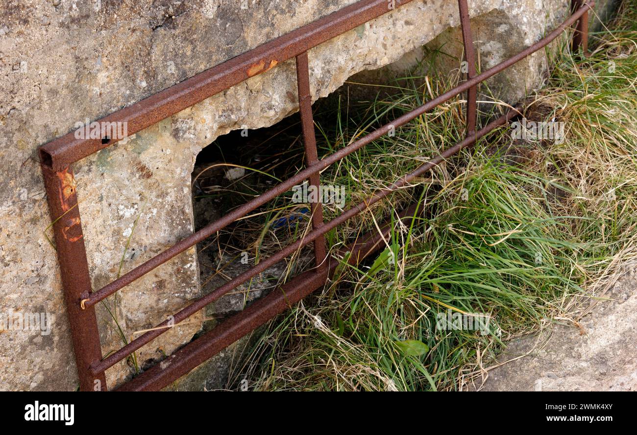 World War II PILLBOX Crimdon Dene Beach, County Durham, England Stock Photo Alamy