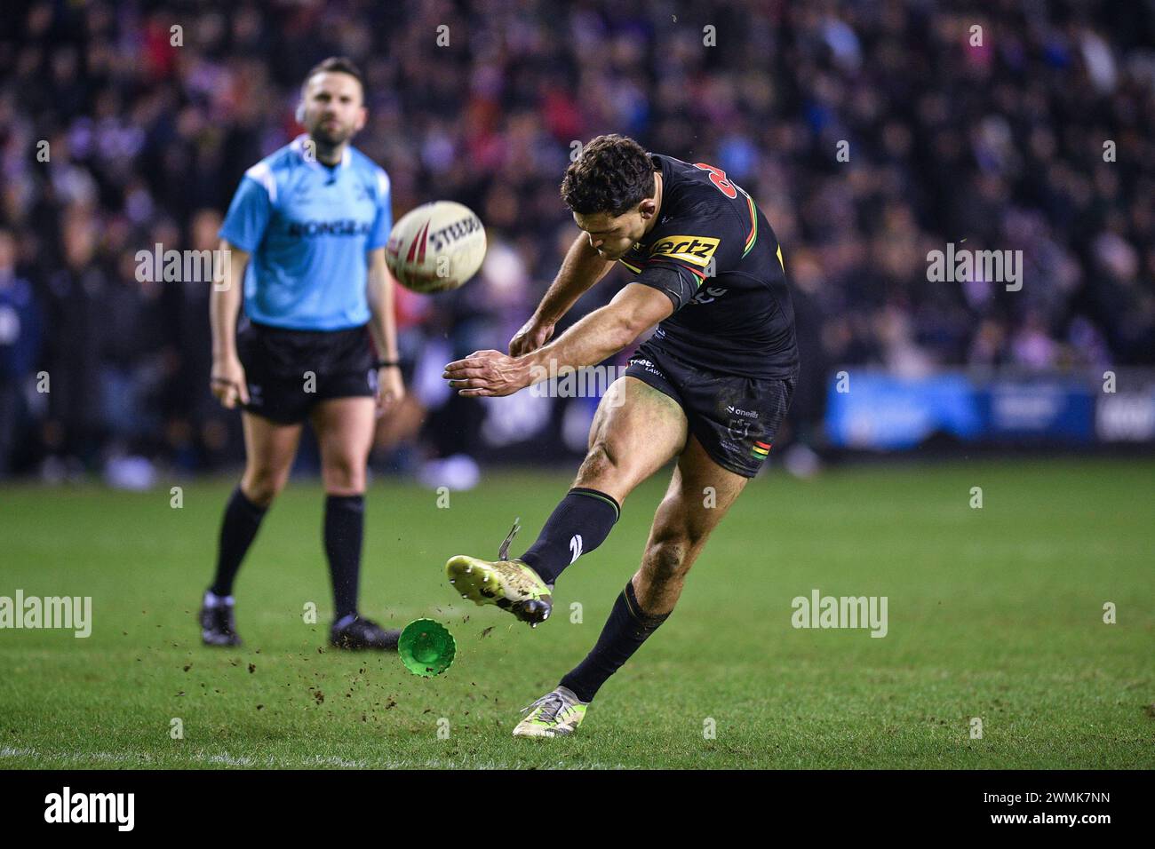 Wigan, England 24th February 2024 Nathan Cleary of Penrith Panthers