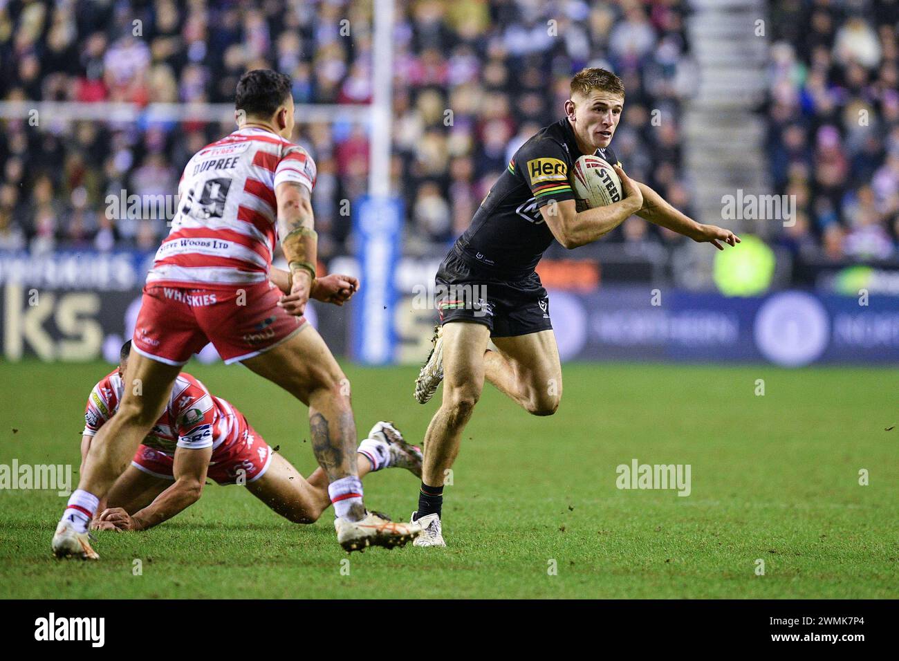 Wigan, England 24th February 2024 Jack Cole of Penrith Panthers. in
