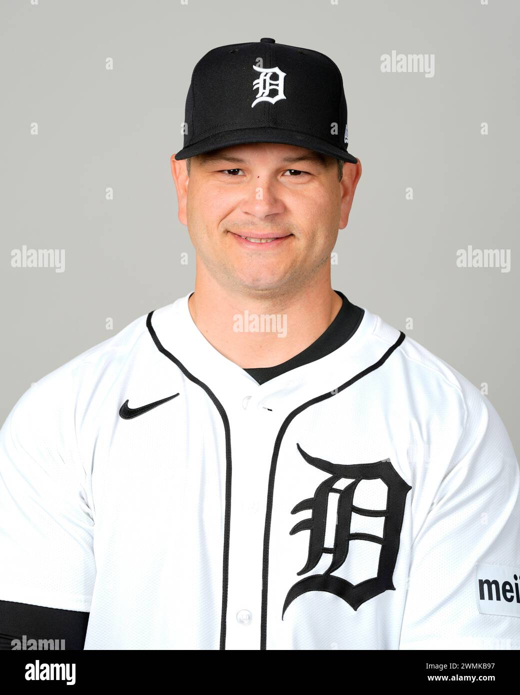 This is a 2024 photo of Lance Zawadzki, coach of the Detroit Tigers MLB