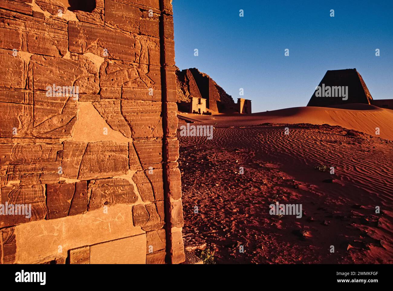 Nubian king's tomb from the 25th dynasty. El-Kurru was one of the royal cemeteries used by the Nubian royal family. Egyptian empire began to decay ... Stock Photo