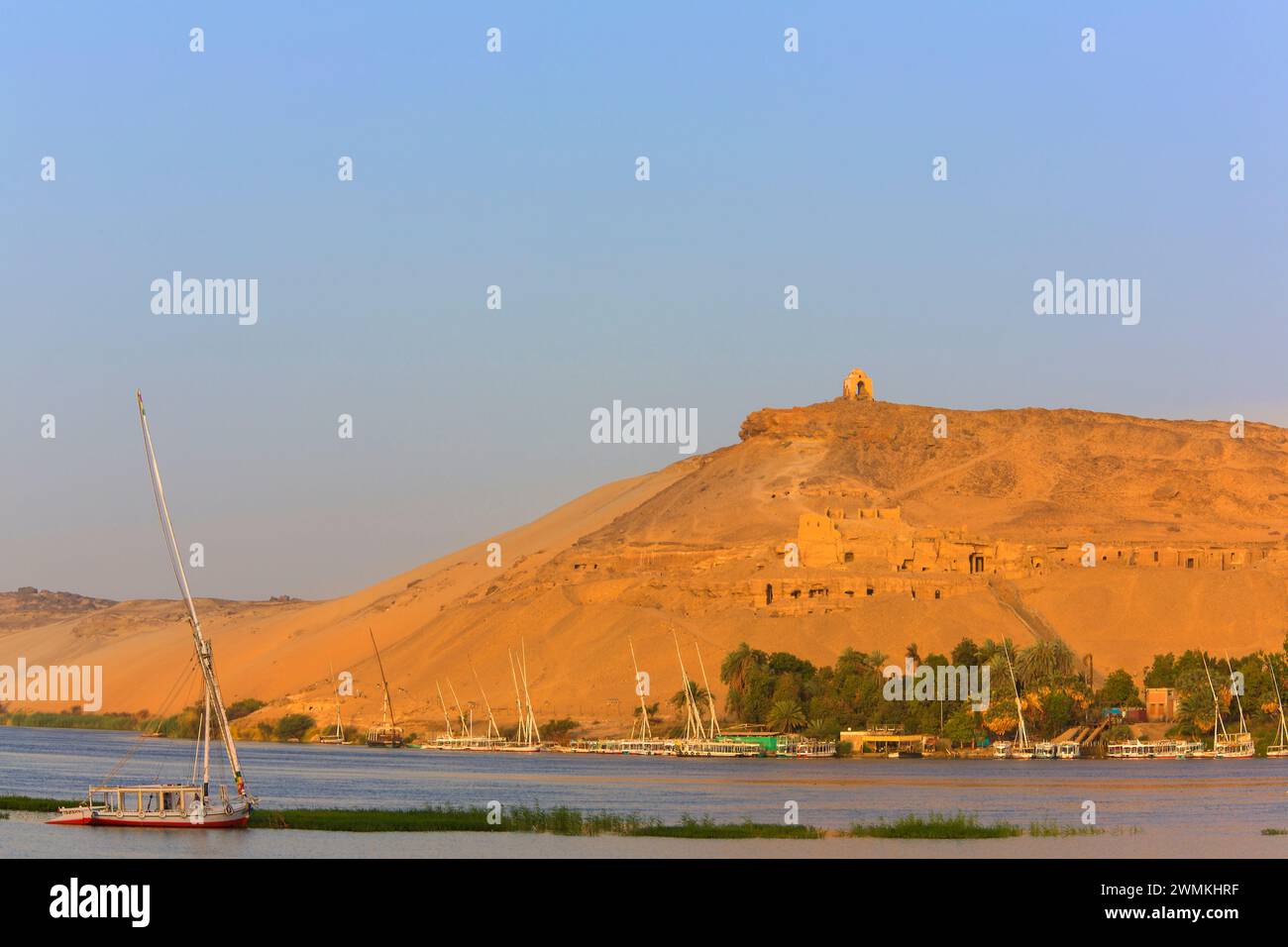Tombs Of The Nobles in Aswan, Egypt; Aswan, Egypt Stock Photo