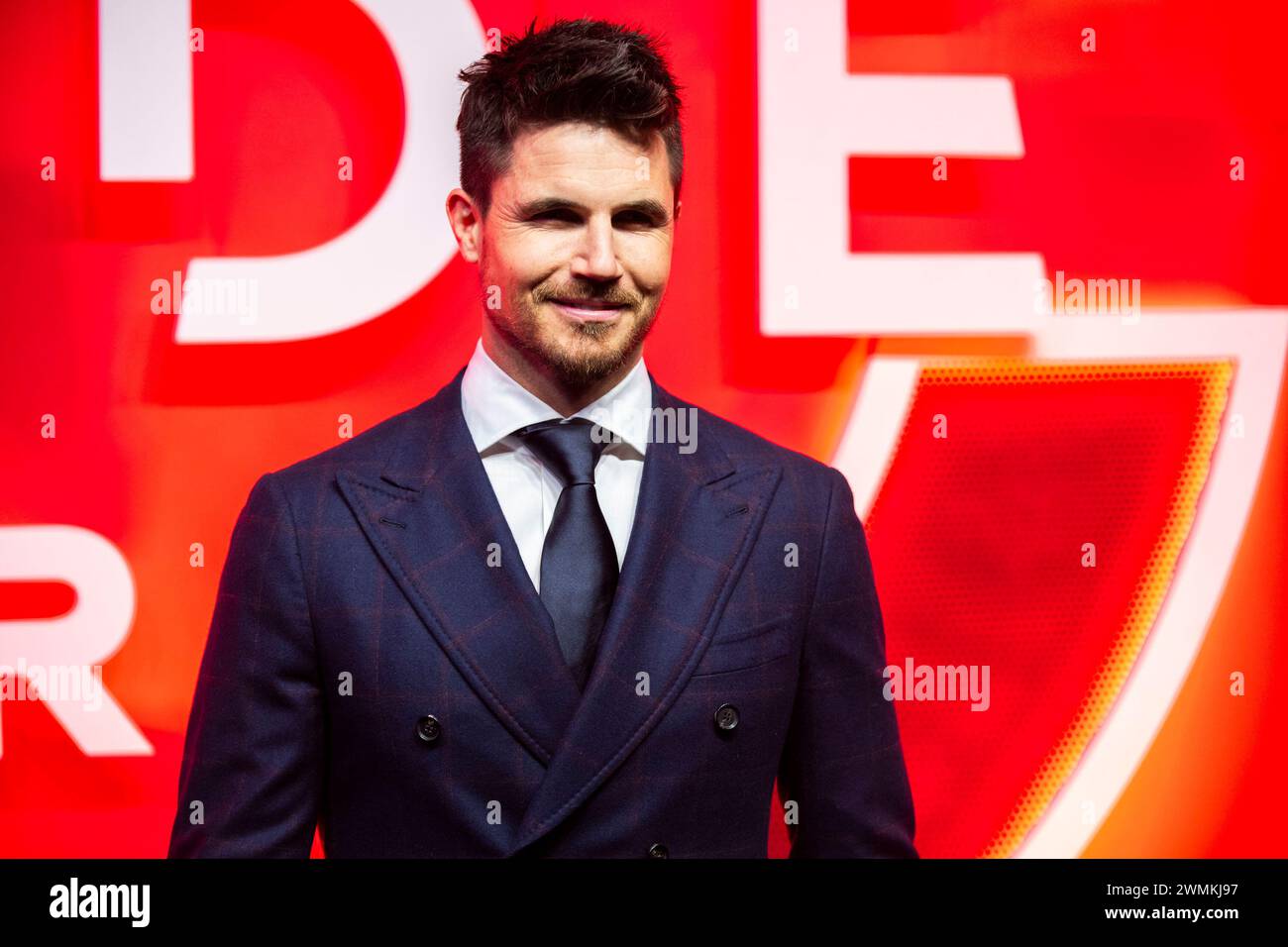 Robbie Amell arrives at the premiere of "Code 8: Part II" on Monday ...