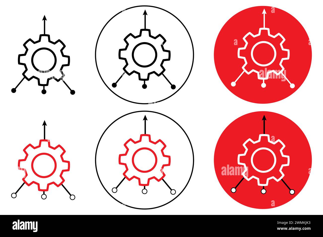 Vector consolidation icon set suitable for website UI designs. Stock Vector