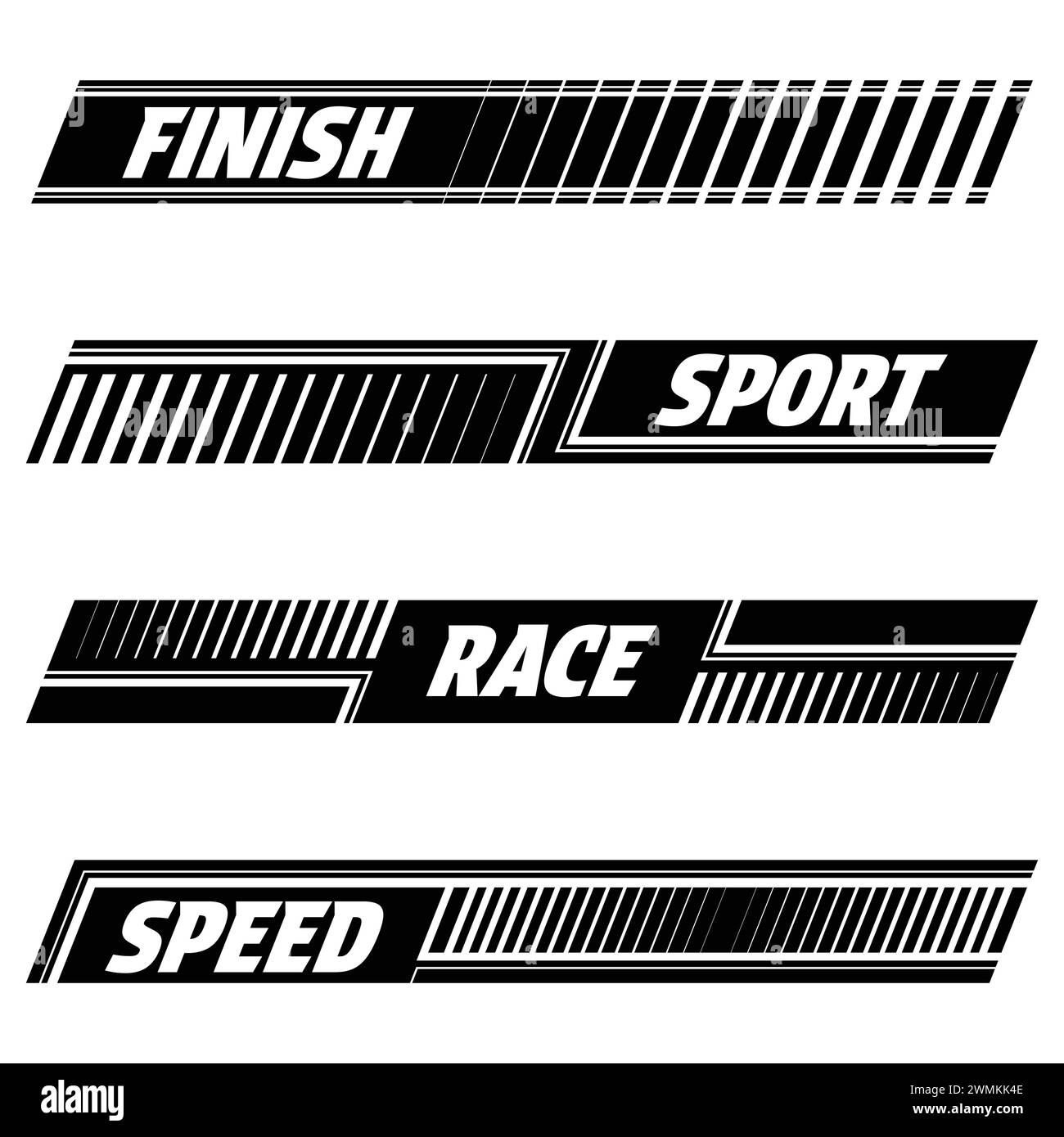 Text black sport decals set Stock Vector Image & Art Alamy