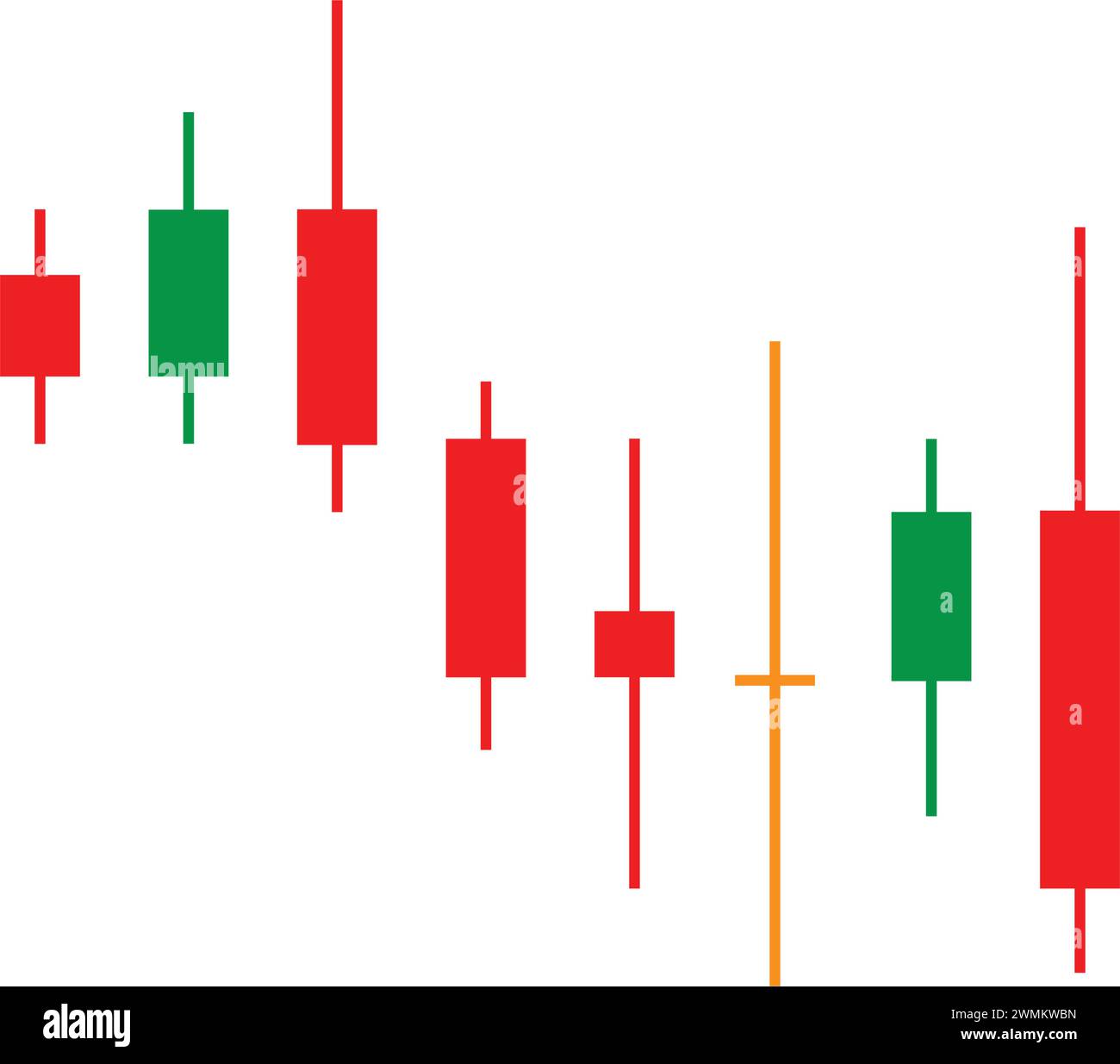 stock candlestick graph icon vector illustration design Stock Vector