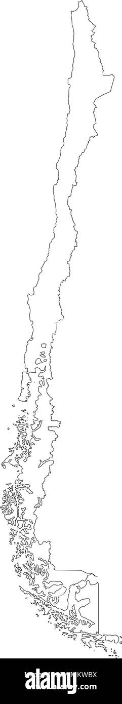 Chile map icon vector illustration design Stock Vector