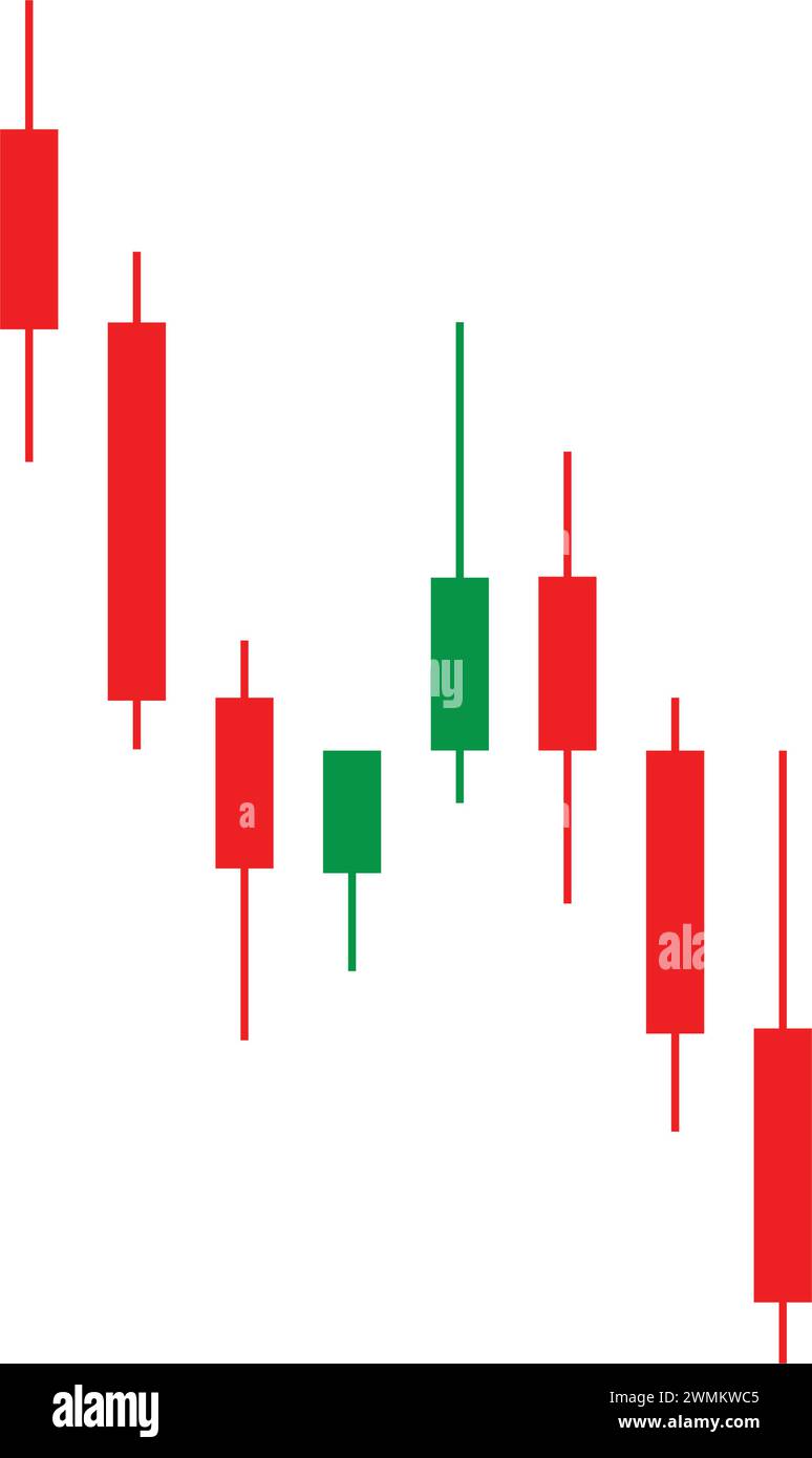 stock candlestick graph icon vector illustration design Stock Vector