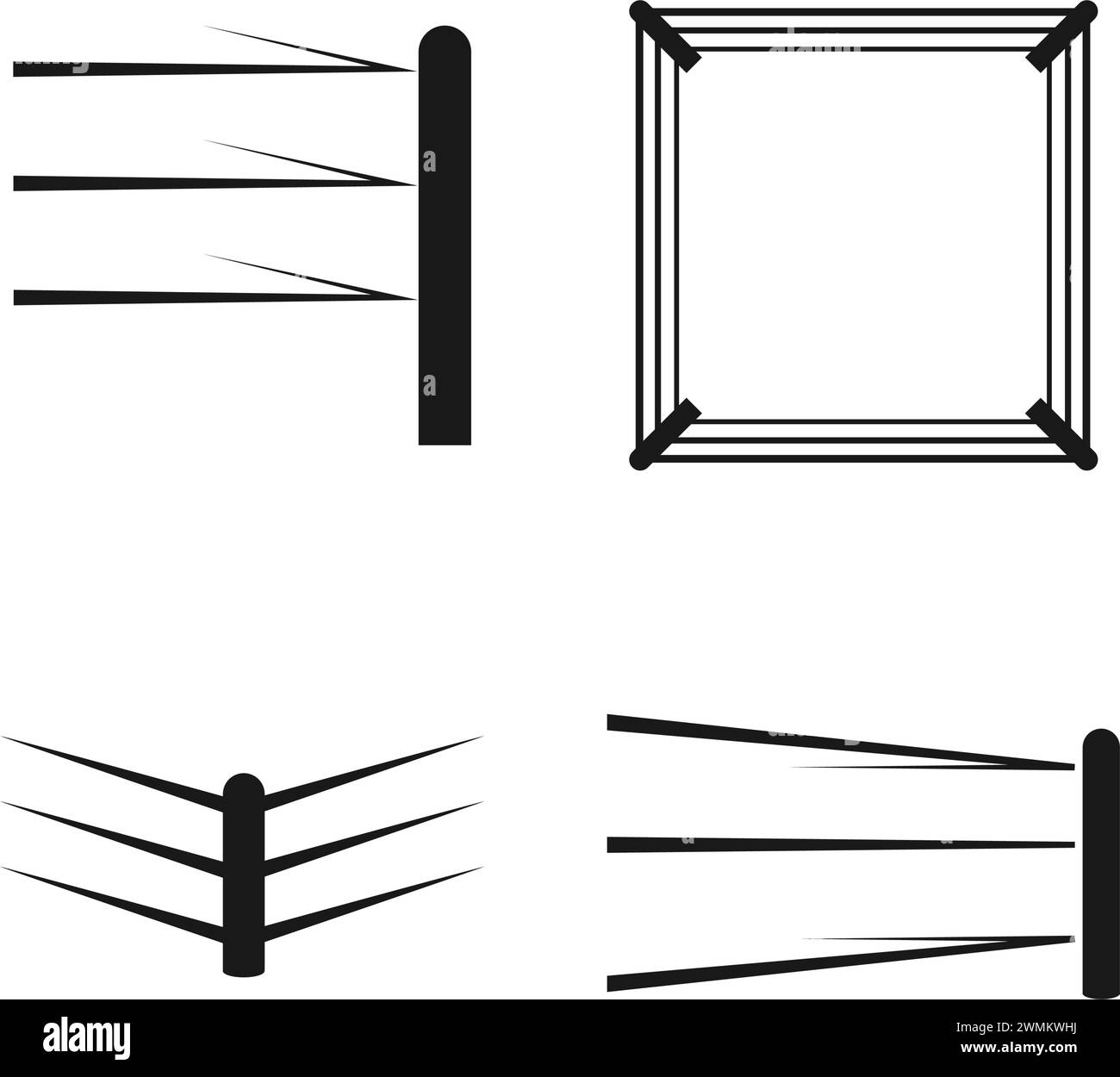 boxing ring icon vector illustration design Stock Vector