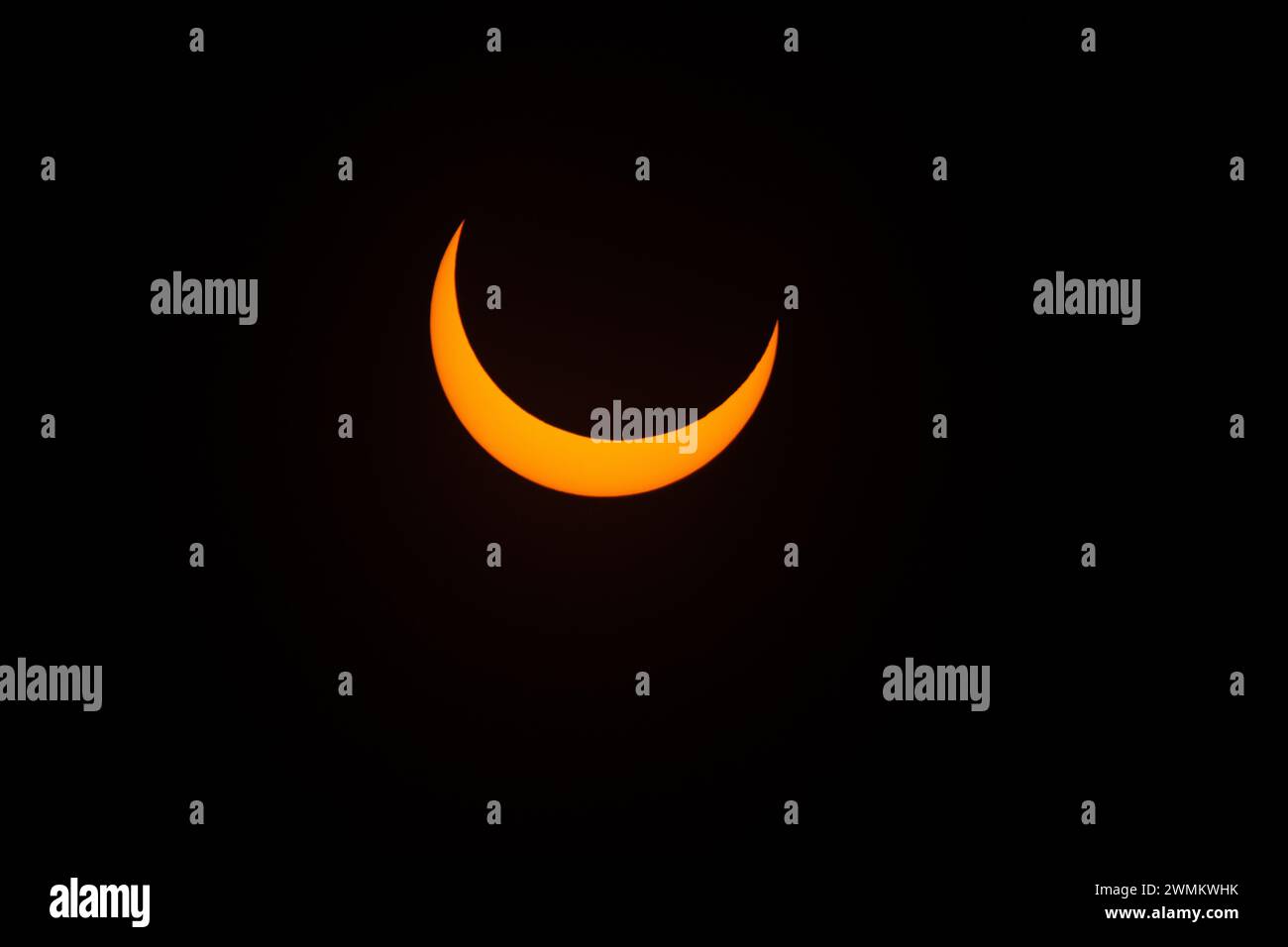 Annular Solar Eclipse Stock Photo