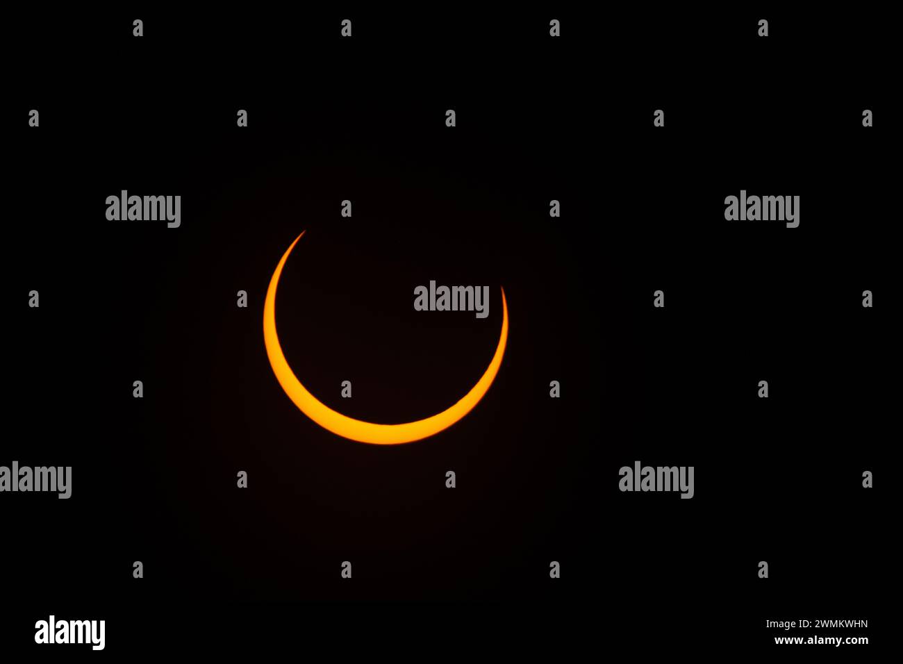 Annular Solar Eclipse Stock Photo