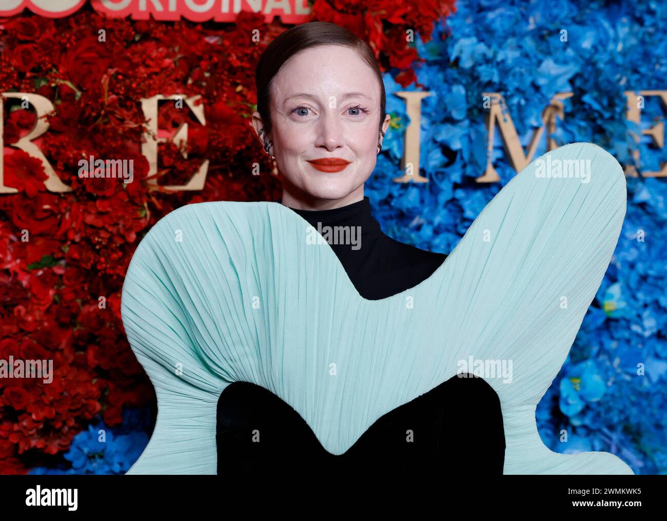 New York, United States. 26th Feb, 2024. Andrea Riseborough arrives on ...