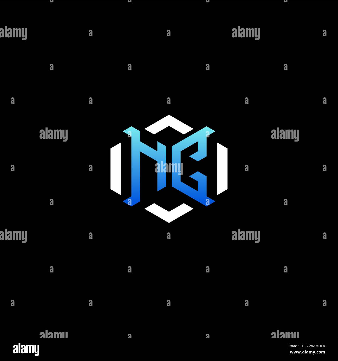 NC initial gaming concept ideas for esport team, twitch, streamer and gamer Stock Vector