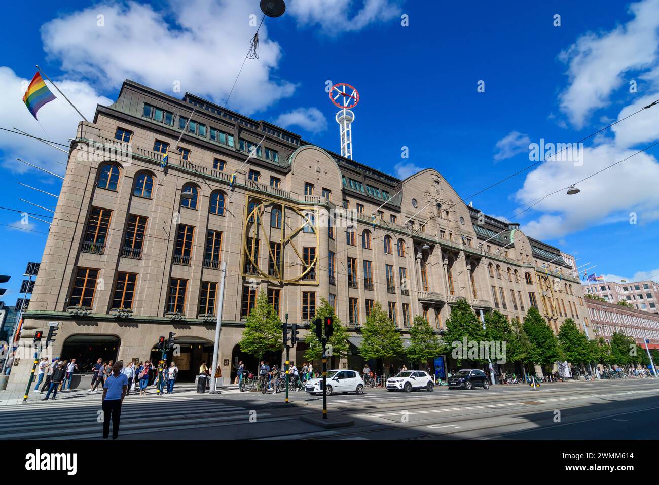 Stockholm Sweden 02 Aug 2023 Art Deco Department Store Nk Nordiska stockholm-sweden-02-aug-2023-art-deco-department-store-nk-nordiska
