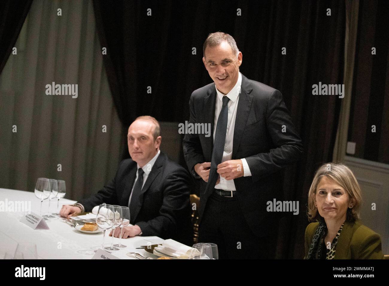 Paris, France. 26th Feb, 2024. President of the Corsican Executive