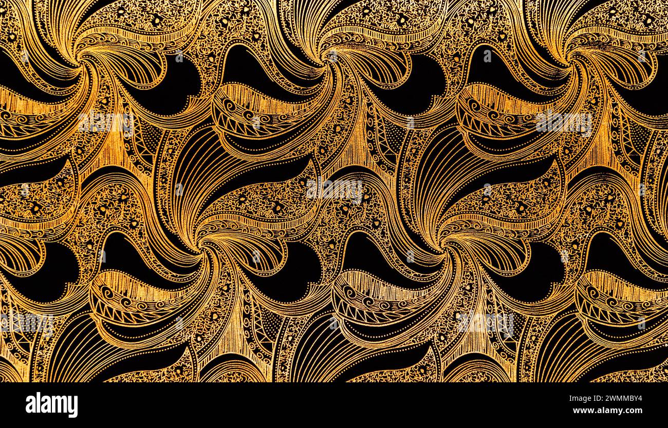 Luxury seamless golden wallpaper for background Stock Photo - Alamy