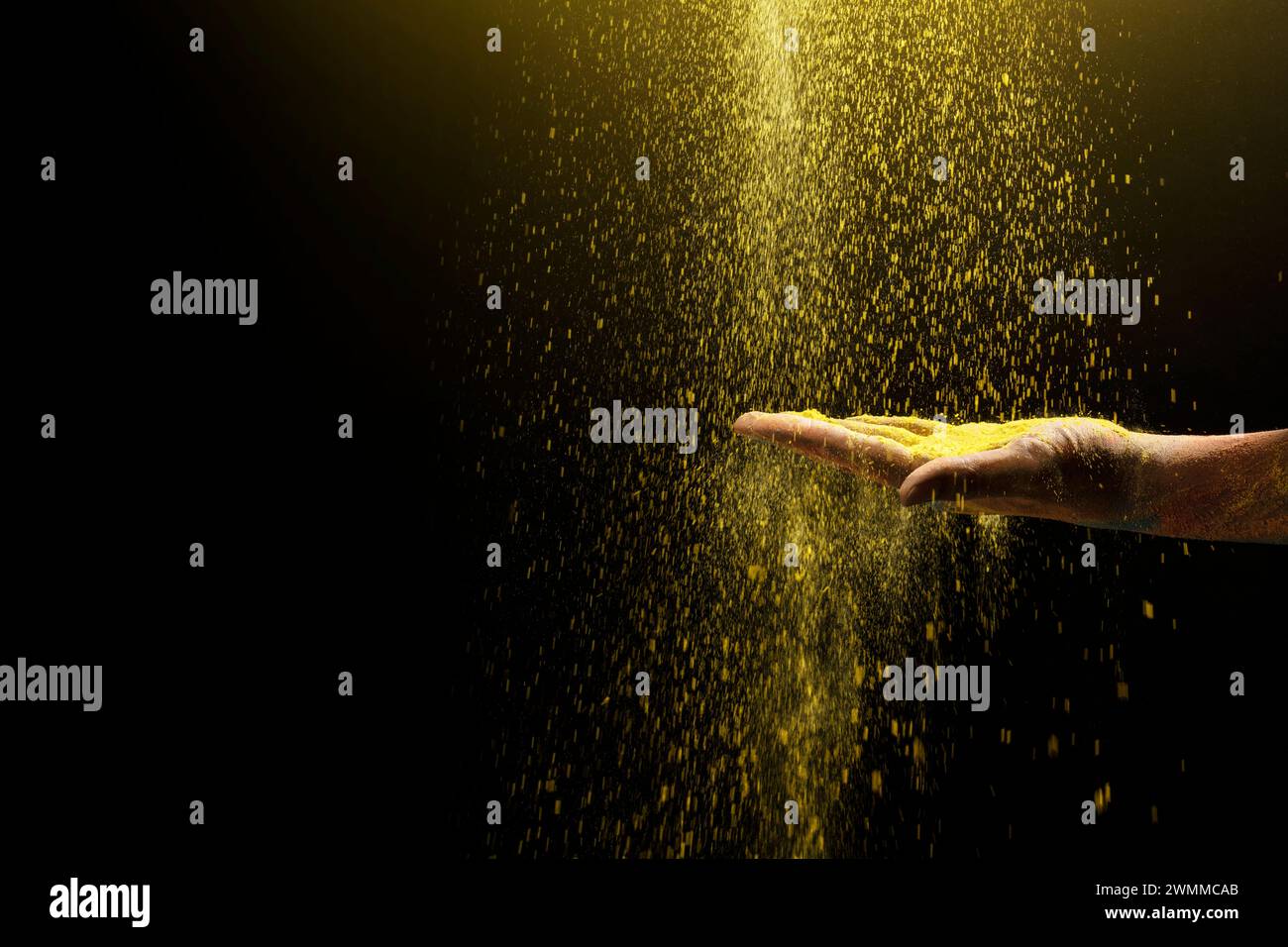 Hand powder holy celebration hi-res stock photography and images - Alamy