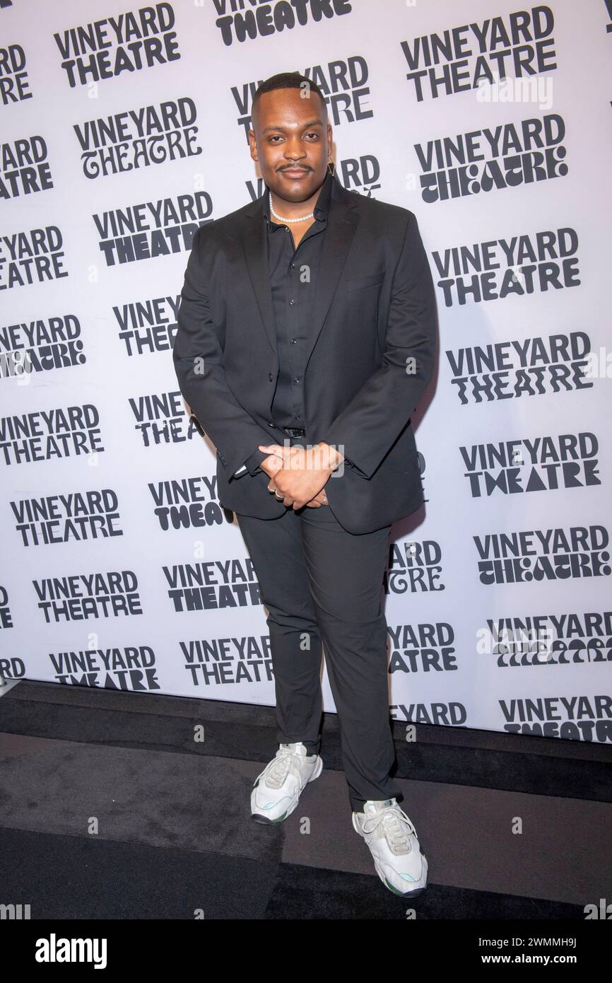 New York, United States. 26th Feb, 2024. Aaron Michael Ray is attending the Vineyard Theatre 41st Anniversary 2024 Gala, which is honoring actor Jesse Tyler Ferguson, at The Edison Ballroom in New York City, USA, on February 26, 2024. (Photo by Thenews2/NurPhoto) Credit: NurPhoto SRL/Alamy Live News Stock Photo