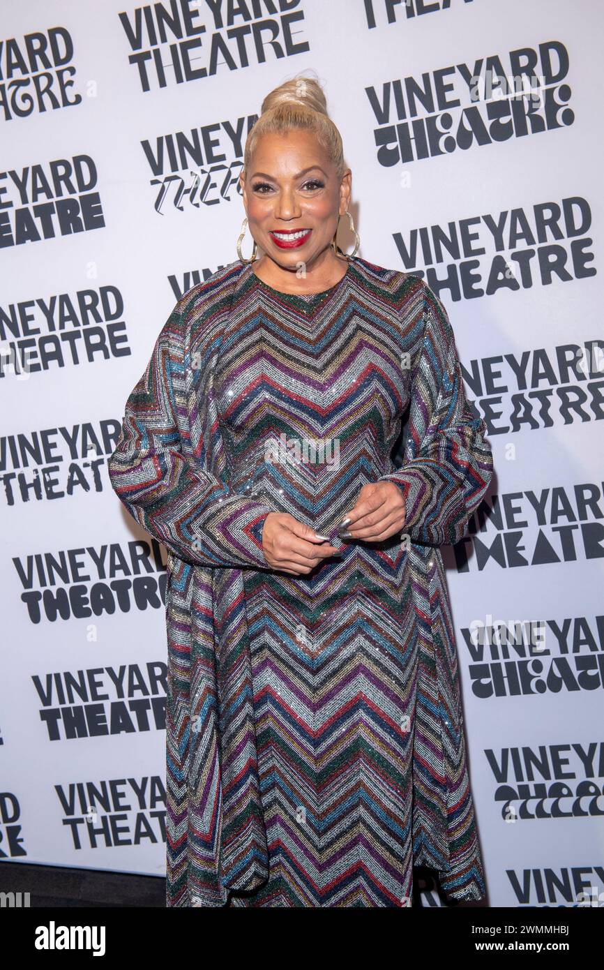 Rolonda Watts is attending the Vineyard Theatre 41st Anniversary 2024 Gala, which is honoring actor Jesse Tyler Ferguson, at The Edison Ballroom in New York City, USA, on February 26, 2024. (Photo by Thenews2/NurPhoto) Stock Photo