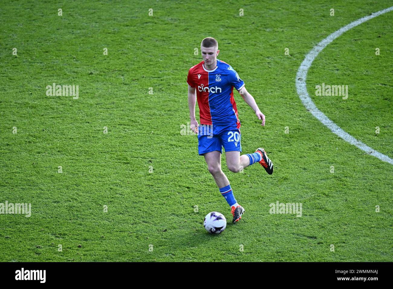 LONDON, ENGLAND - FEBRUARY 24: Adam Wharton of Crystal Palace during the Premier League match between Crystal Palace and Burnley FC at Selhurst Park o Stock Photo
