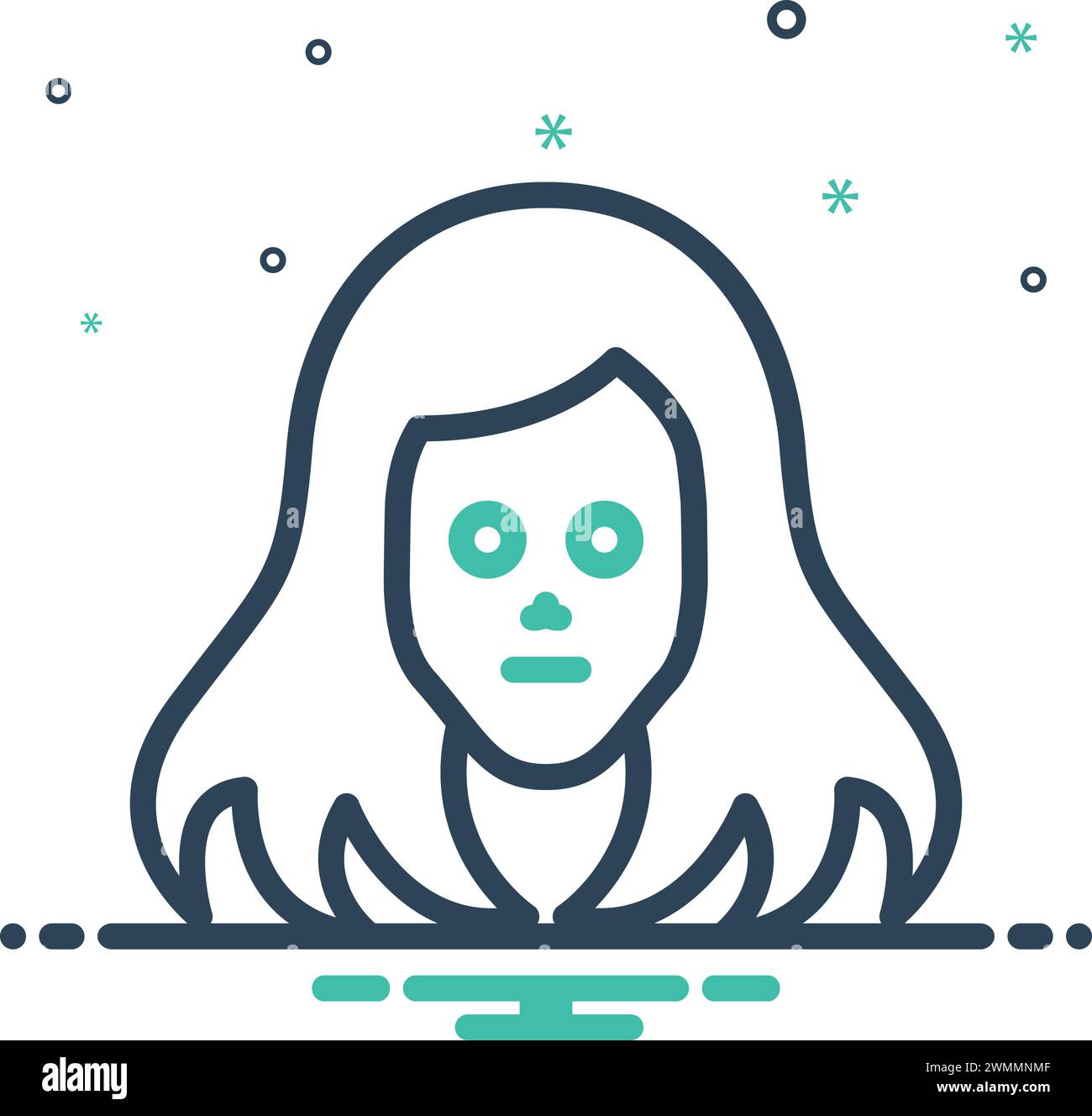 Ordinary girl stock vector images alamy