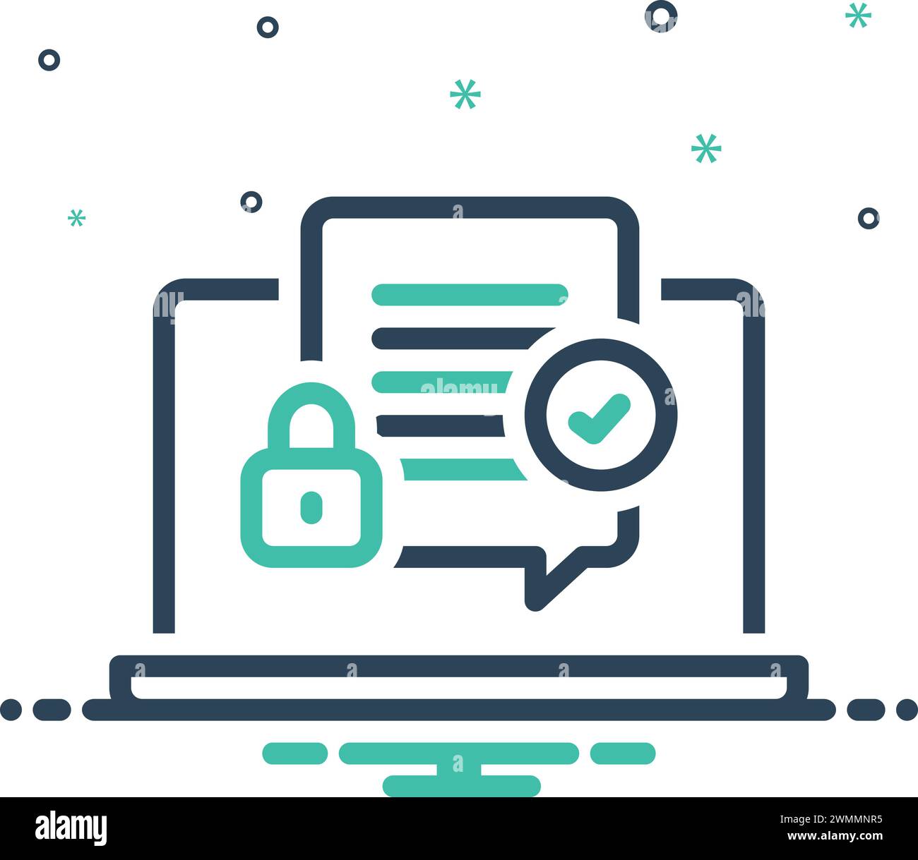 Secured file sign hi-res stock photography and images - Alamy