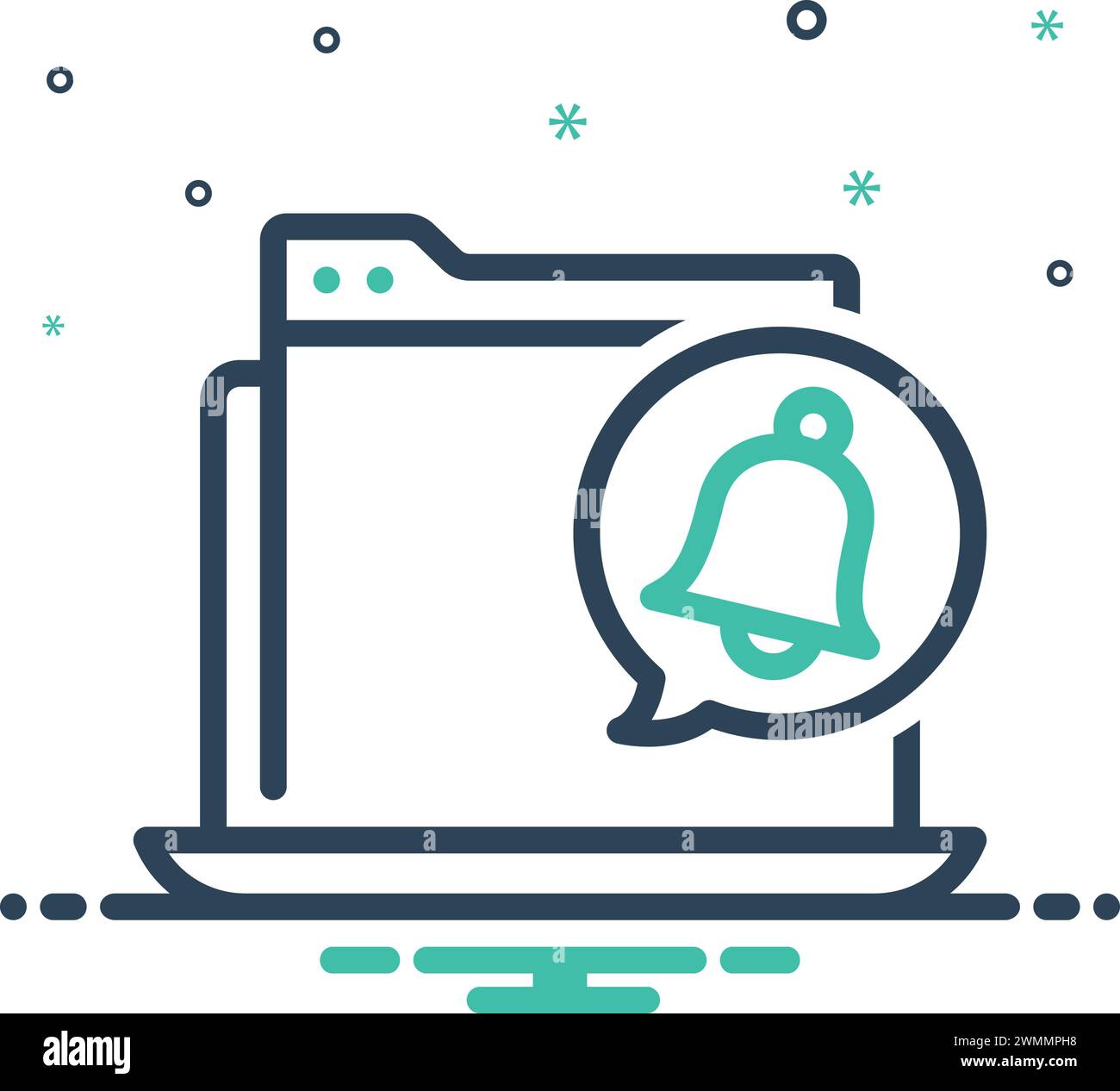 Icon for notify,inform Stock Vector Image & Art - Alamy