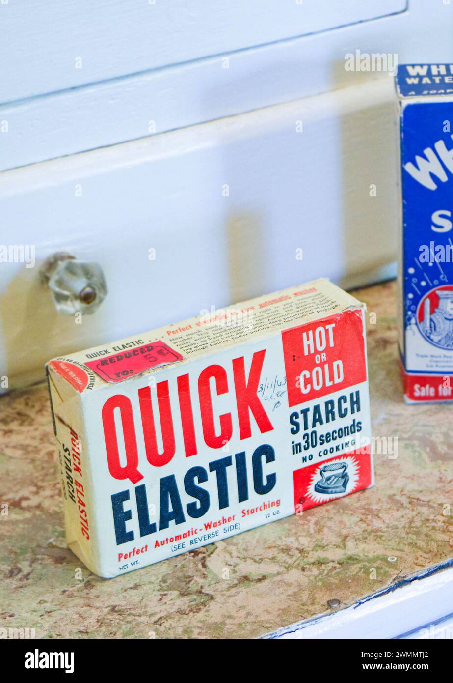 vintage packet packaging of quick elastic starching washing powder ...