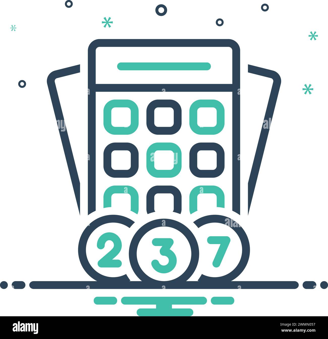 Icon for bingo,keno Stock Vector
