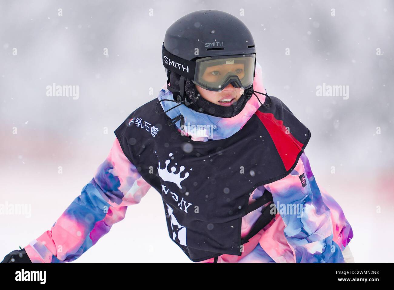 Nagano, Japan. 27th Feb, 2024. Rina Yoshika Snowboarding : COWDAY SLOPE ...