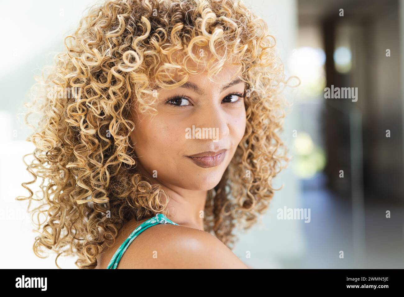 Relaxed young multiracial woman hi-res stock photography and images - Alamy