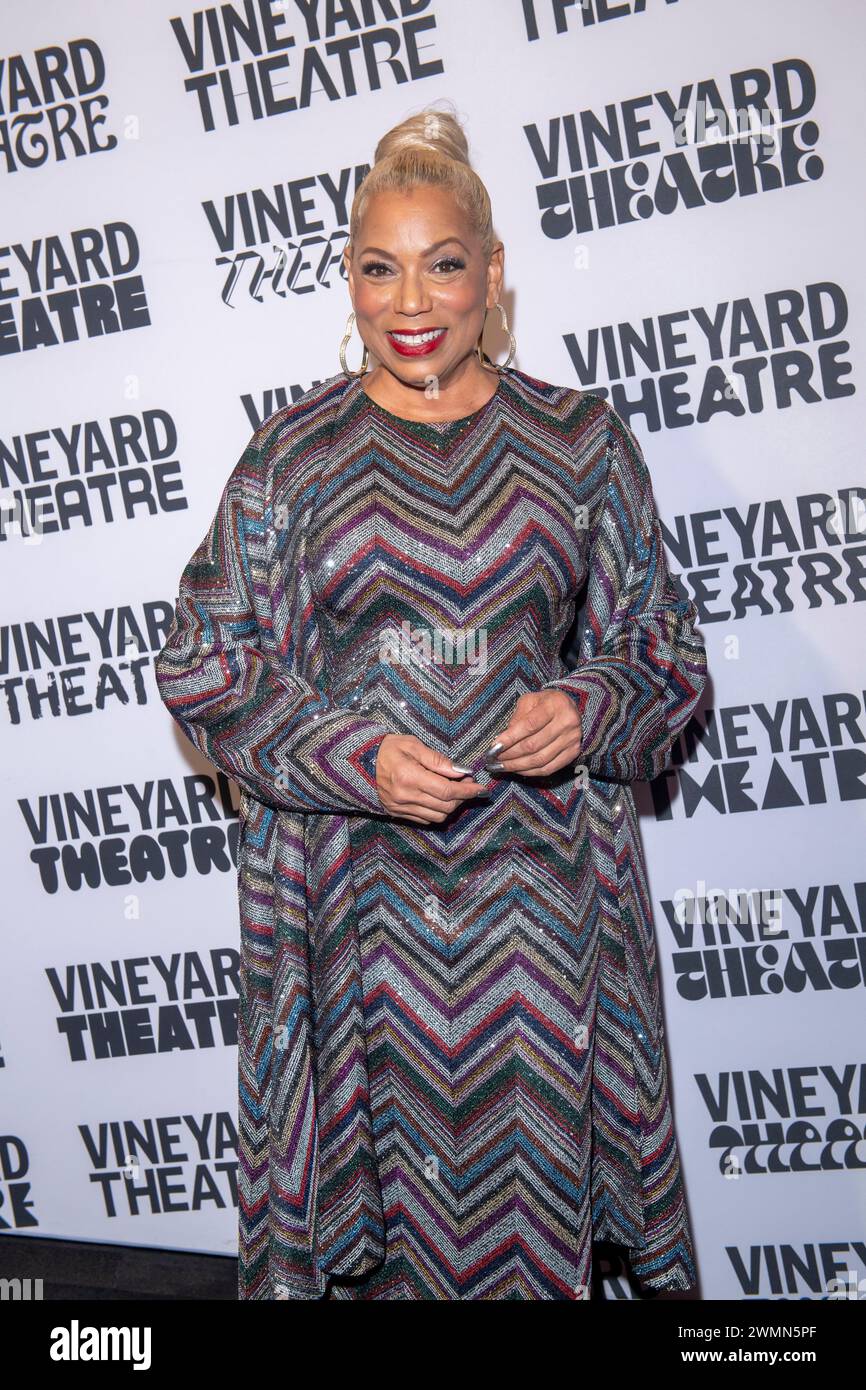 New York, United States. 26th Feb, 2024. Rolonda Watts attends the Vineyard Theatre 41st Anniversary 2024 Gala honoring actor Jesse Tyler Ferguson at The Edison Ballroom in New York City. (Photo by Ron Adar/SOPA Images/Sipa USA) Credit: Sipa USA/Alamy Live News Stock Photo