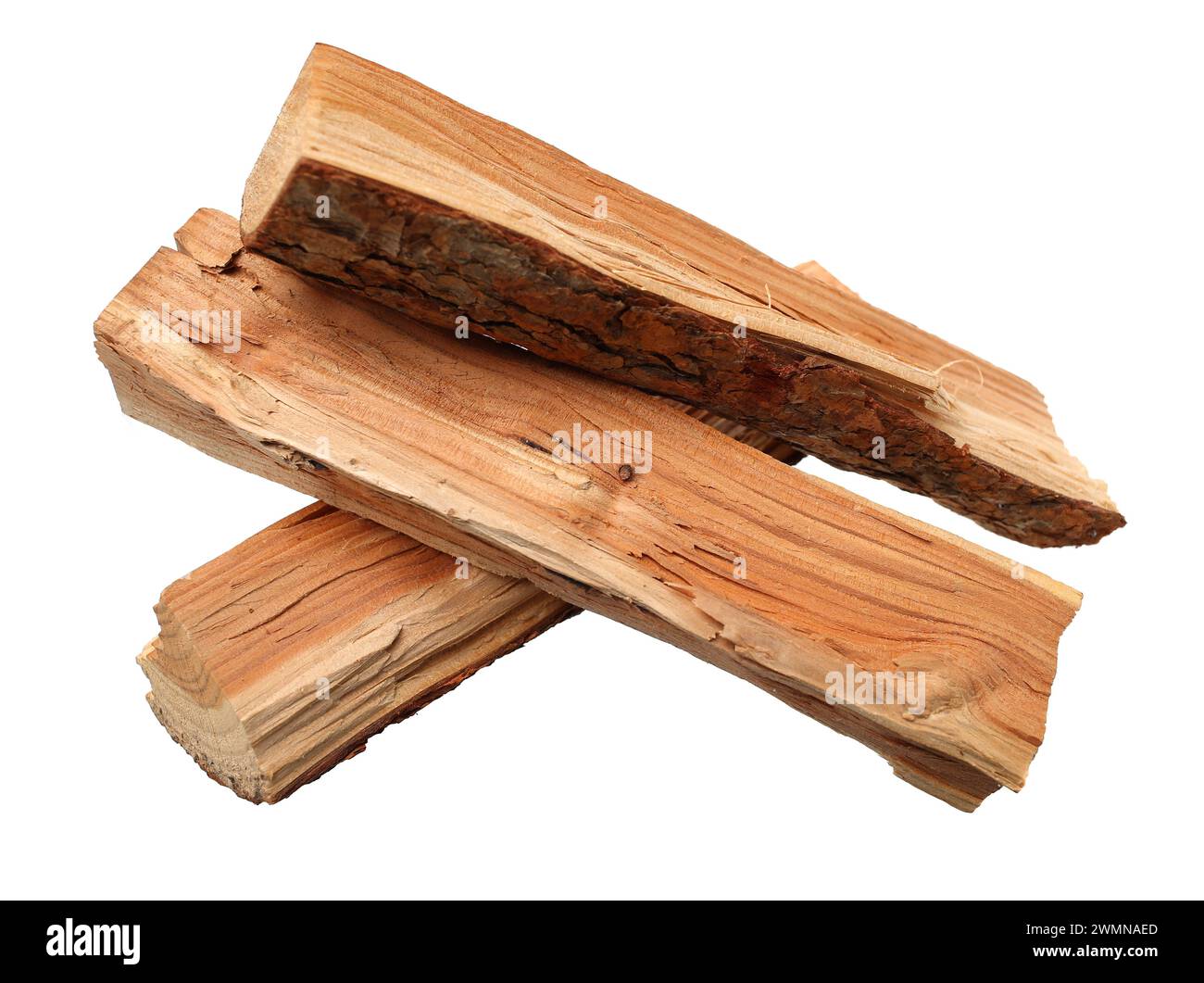 Pile of firewood isolated on a white background Stock Photo - Alamy