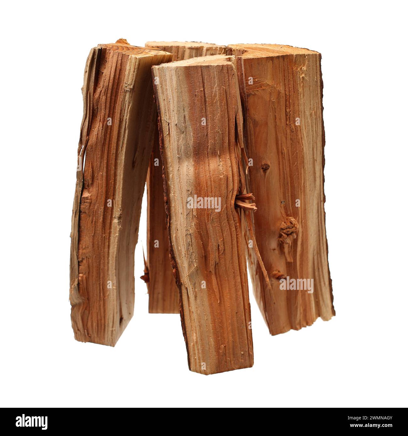 Pile of firewood isolated on a white background Stock Photo - Alamy