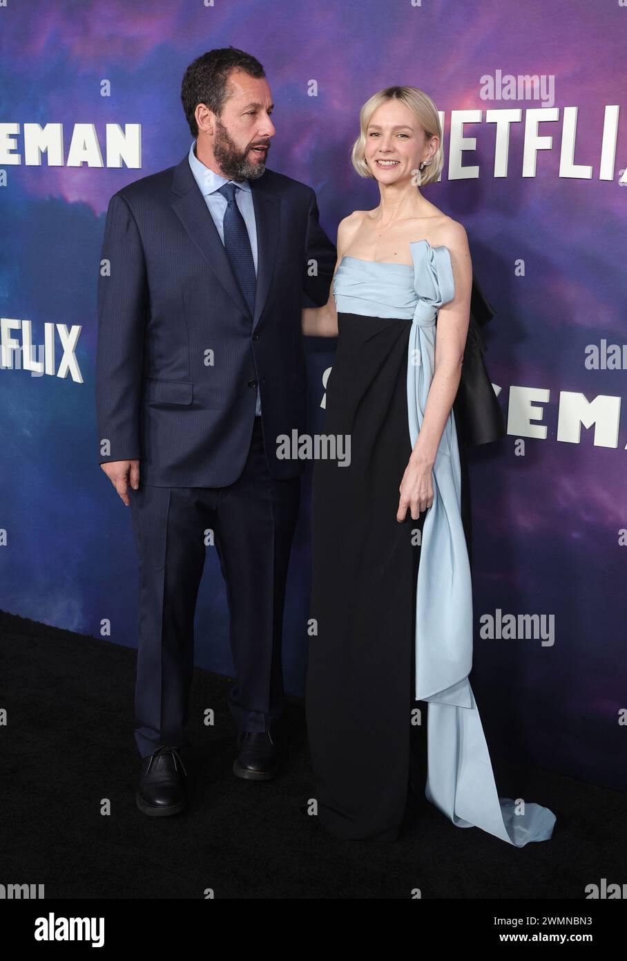 Los Angeles, Ca. 26th Feb, 2024. Adam Sandler, Carey Mulligan at the