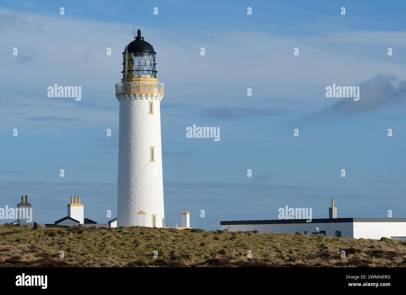 Mull of Galloway lighthouse at the tip of Scotlands most southerly point Wigtownshire Scotland - built 1828 - 1830 Stock Photo