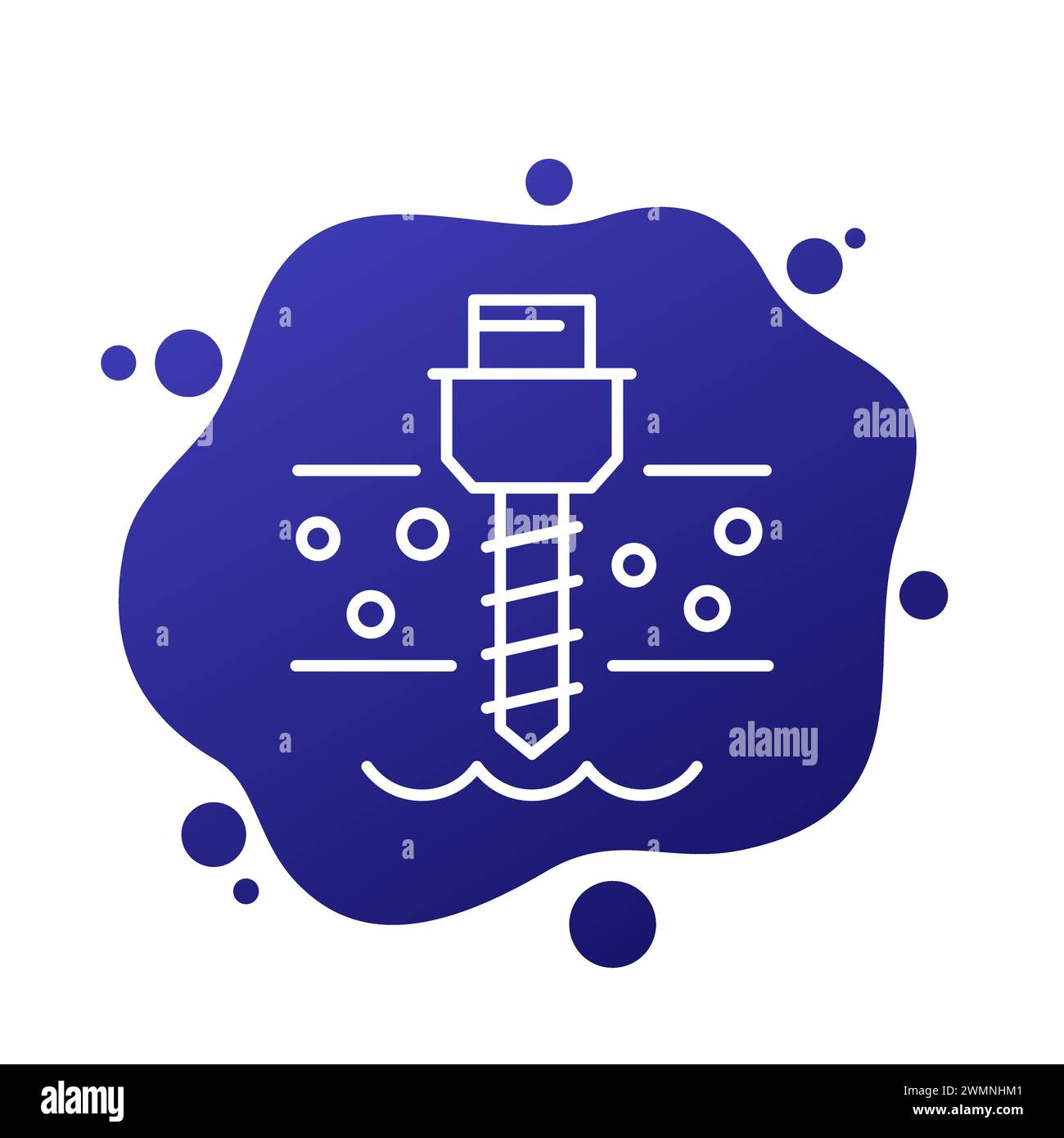 Borehole drilling Stock Vector Images - Alamy