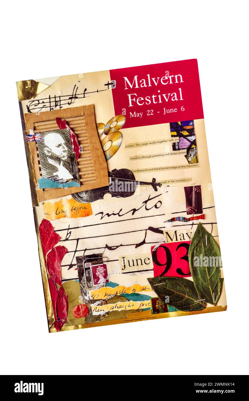 Programme for the 1993 Malvern Festival. Stock Photo