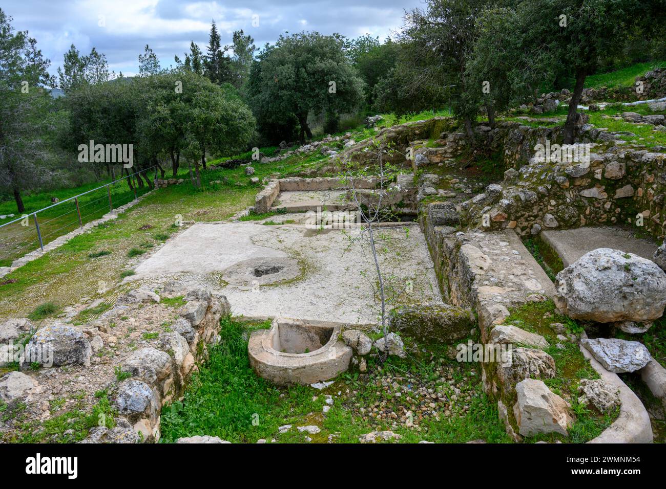 Ancient Byzantine Empire Winepress Photographed in the Jerusalem Hills ...