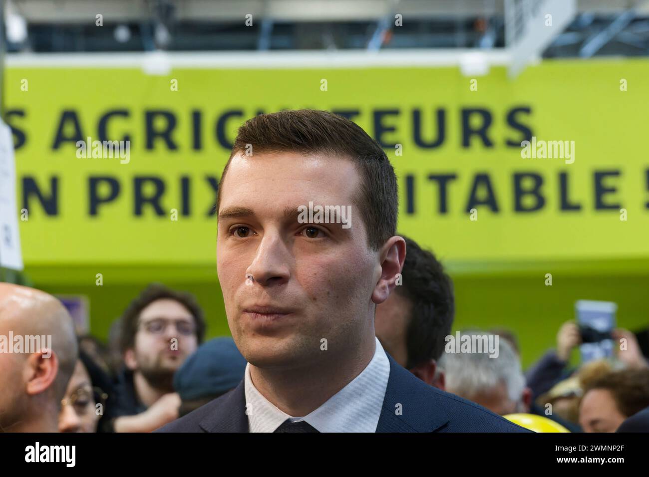 Paris, France. 24th Feb, 2024. Jordan Bardella, president of the