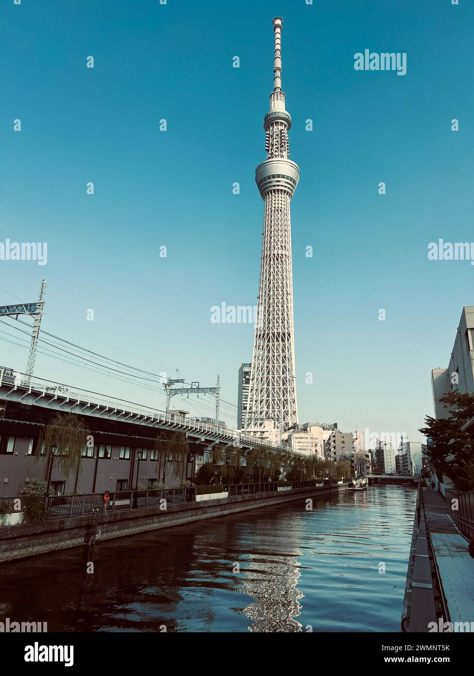 The Tokyo Skytree, a broadcasting and observation tower in Sumida ...