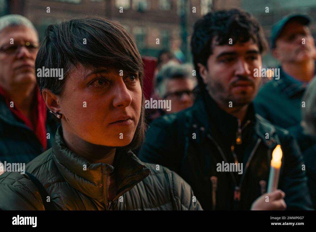 People hold a vigil outside The Stonewall Inn to mourn the death of ...