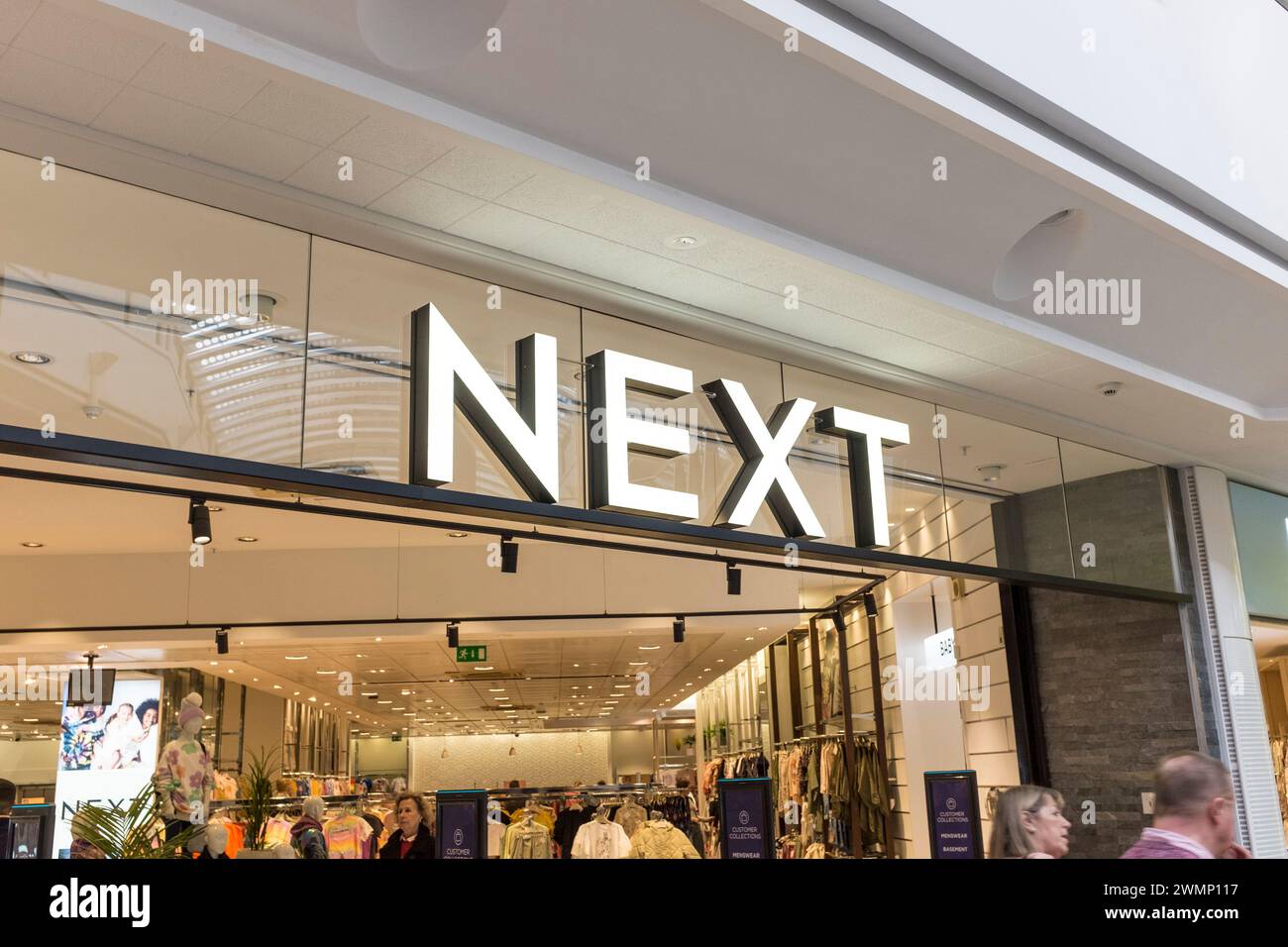 Next store entrance at The Mall Cribbs Causeway, Bristol, UK Stock