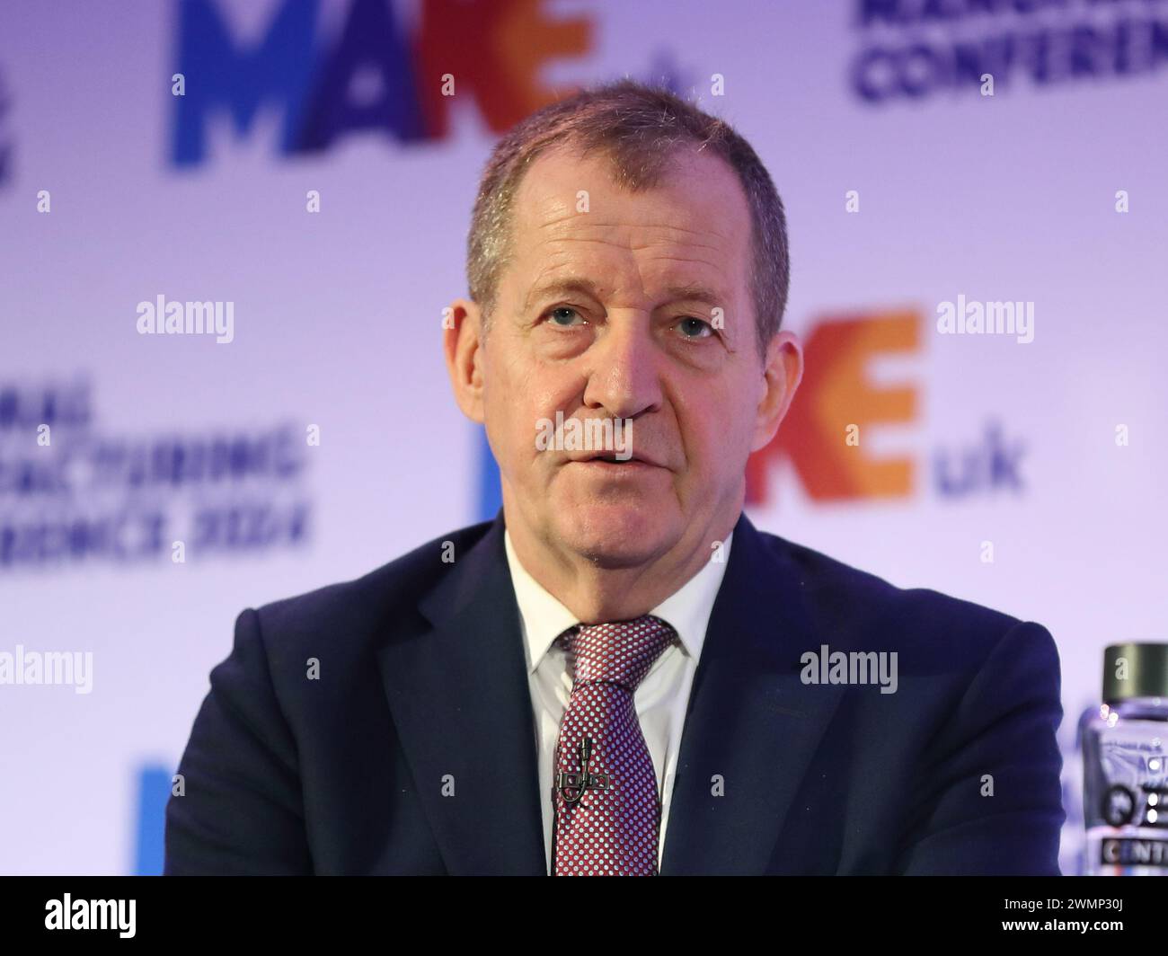 London, United Kingdom. 27th Feb, 2024. Alastair Campbell addressed the