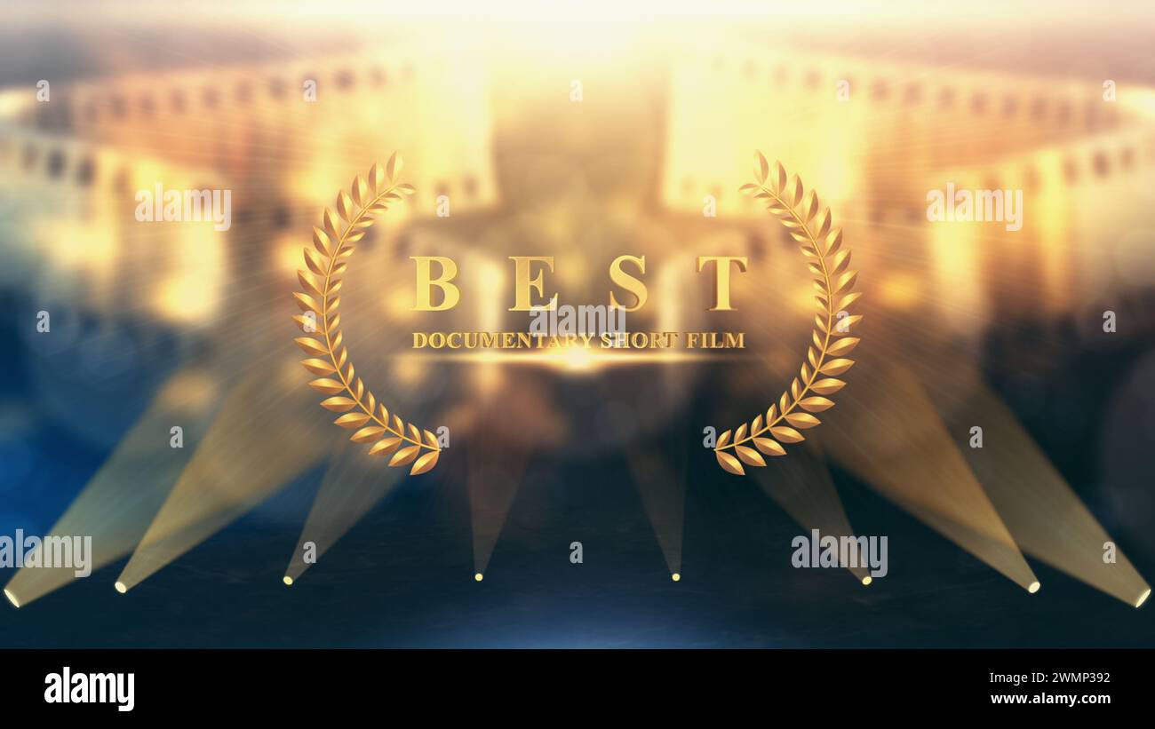 Film Awards. Best Documentary Short Film. Stock Photo