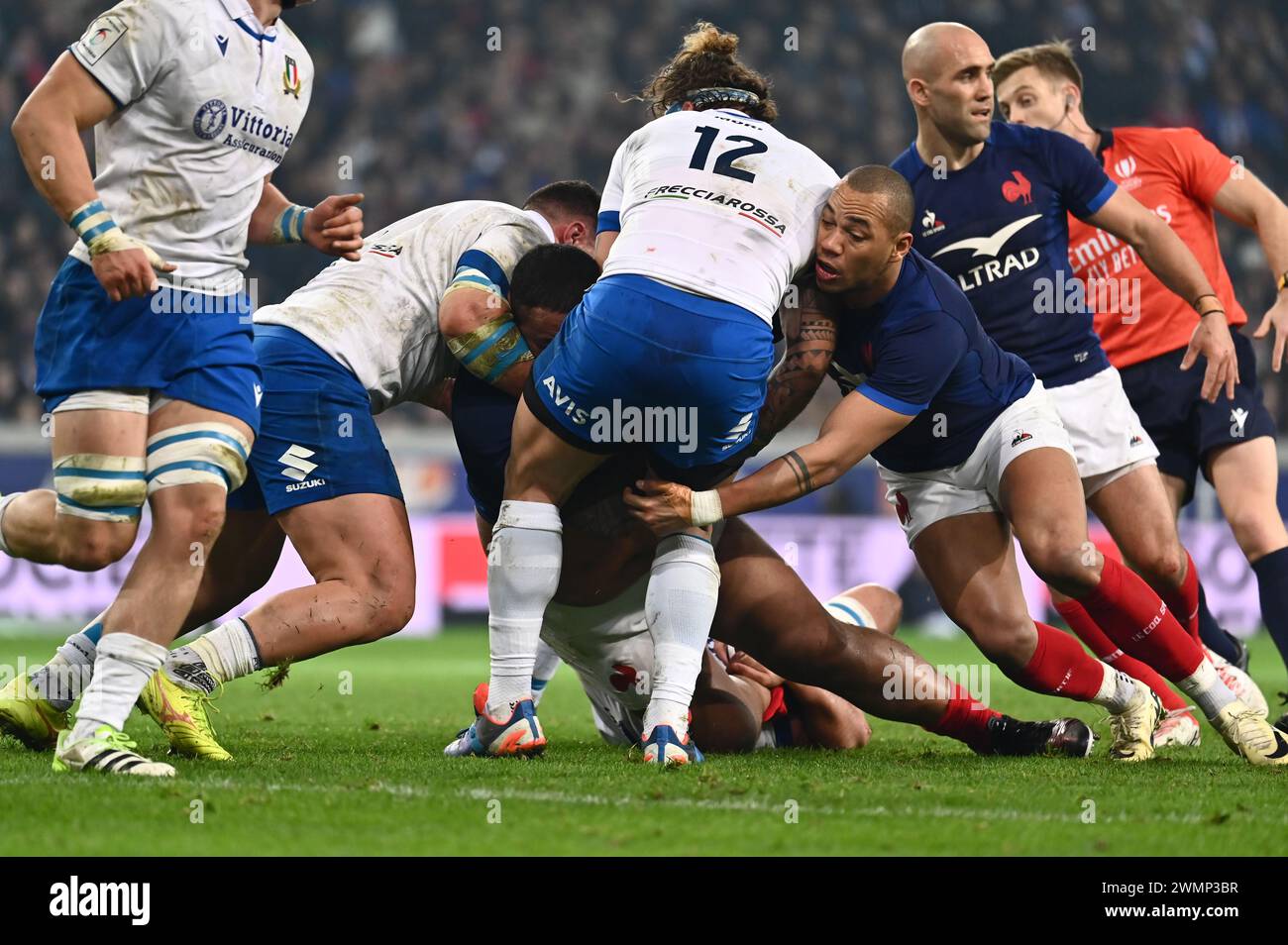 Julien Mattia / Le Pictorium - 6 Nations Tournament 2024, France's ...
