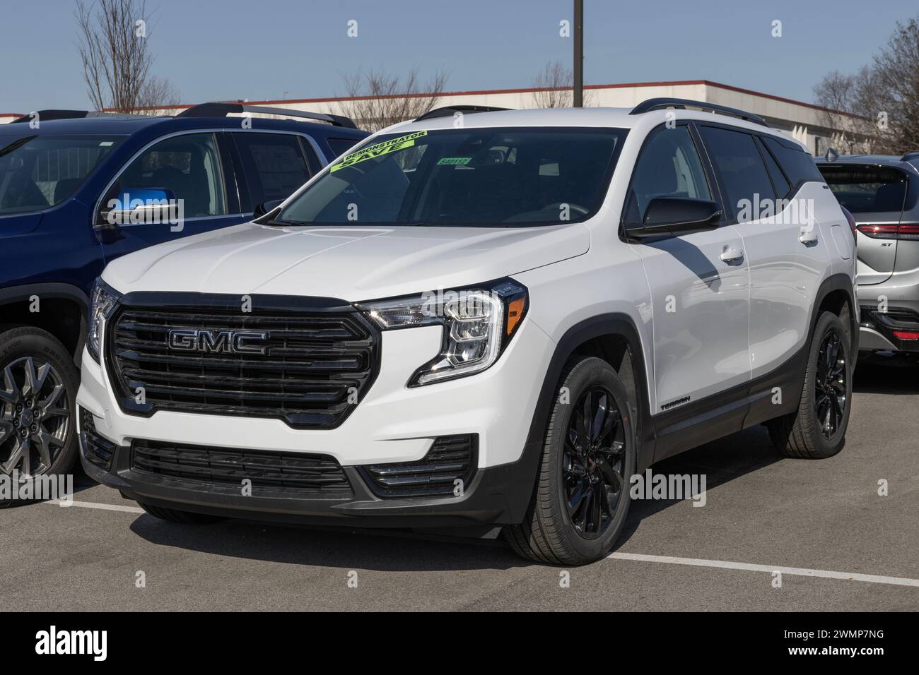 Carmel February 25, 2024 GMC Terrain SUV display at a dealership