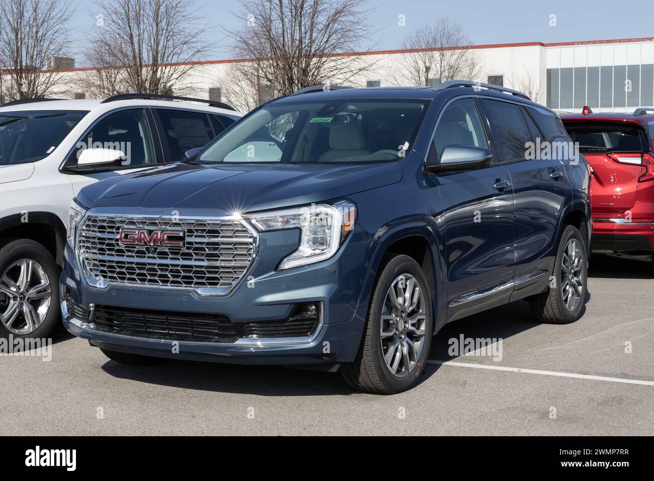 Carmel February 25, 2024 GMC Terrain Denali SUV display at a