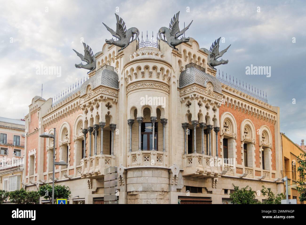 Dragons Building in Ceuta, Spain Stock Photo